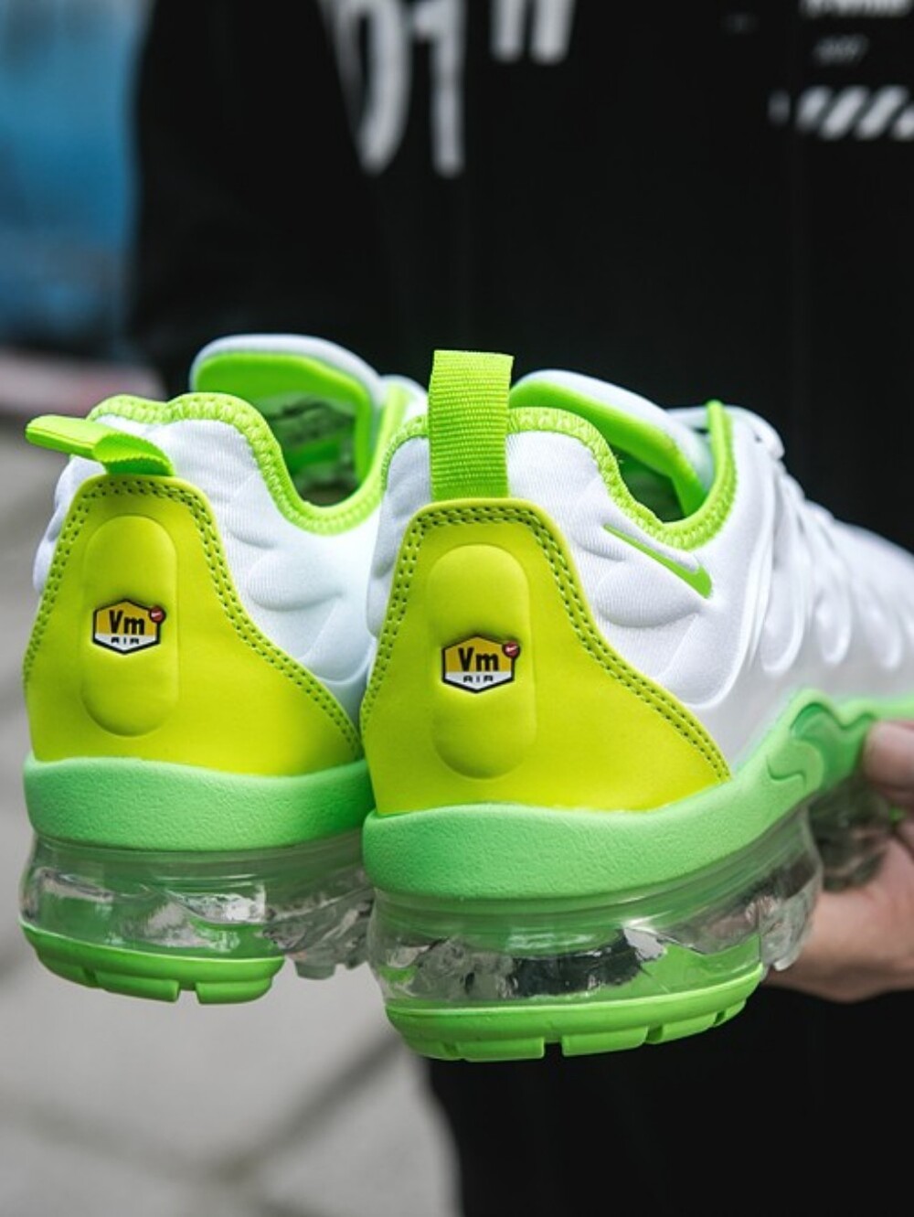 Nike Air Max Vapormax Tennis 🎾 🍏 Green Plus Men Sneakers White Men Brand New - Picture 4 of 16
